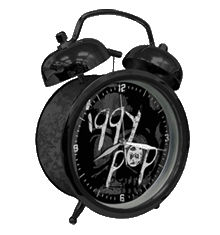BLACK LOGO CLOCK