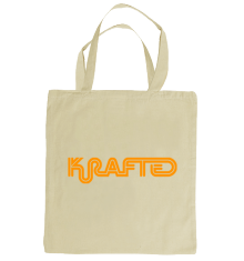 LOGO ORANGE/NATURAL TOTE