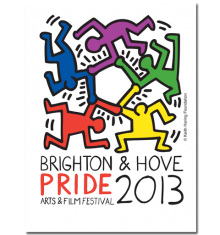 BRIGHTON PRIDE - KEITH HARING POSTER A2